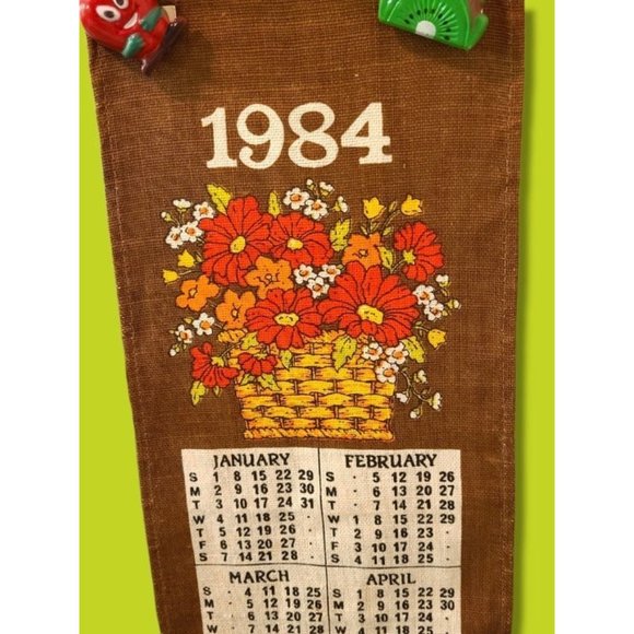 Unique Vintage Other - 1984 Vintage tea towel calendars